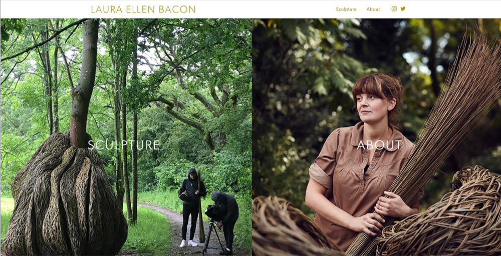 Laura Ellen Bacon's website by Sarah Callender Design