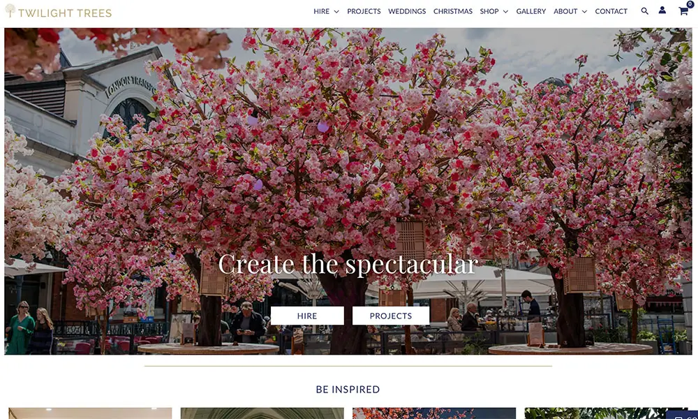 Twilight Trees website design